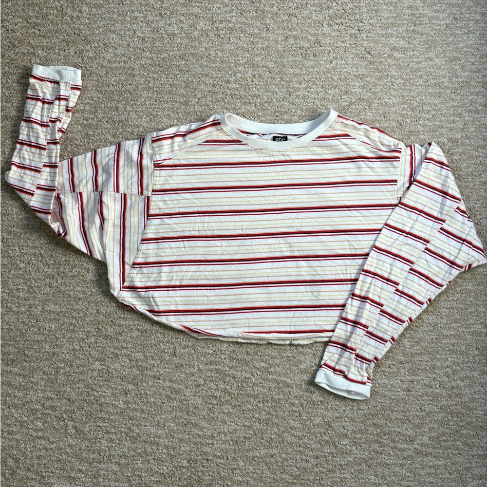 BDG Multicolor Striped Crop Top